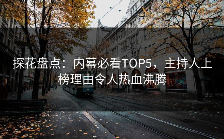 探花盘点：内幕必看TOP5，主持人上榜理由令人热血沸腾